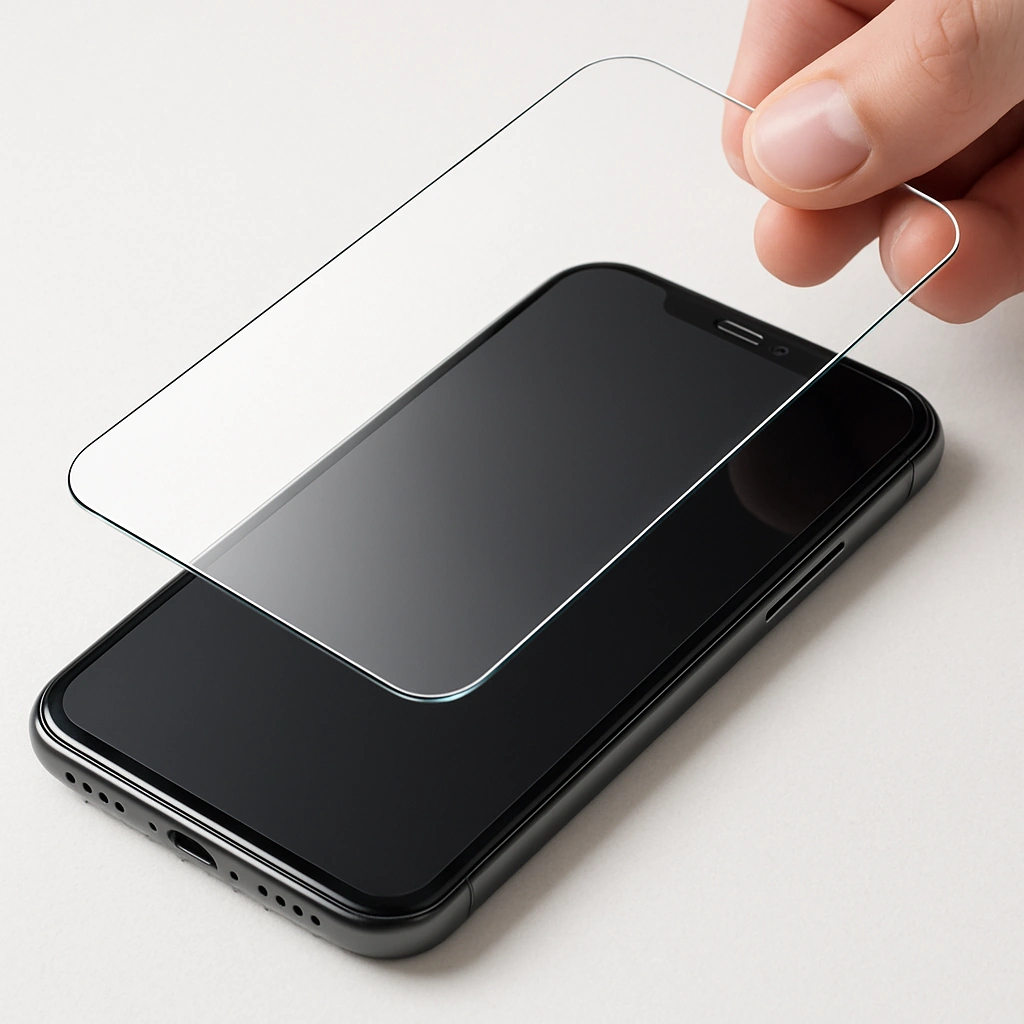 phone-screen-saver-installation-lizard-cases-llc Installing a phone screen saver protector